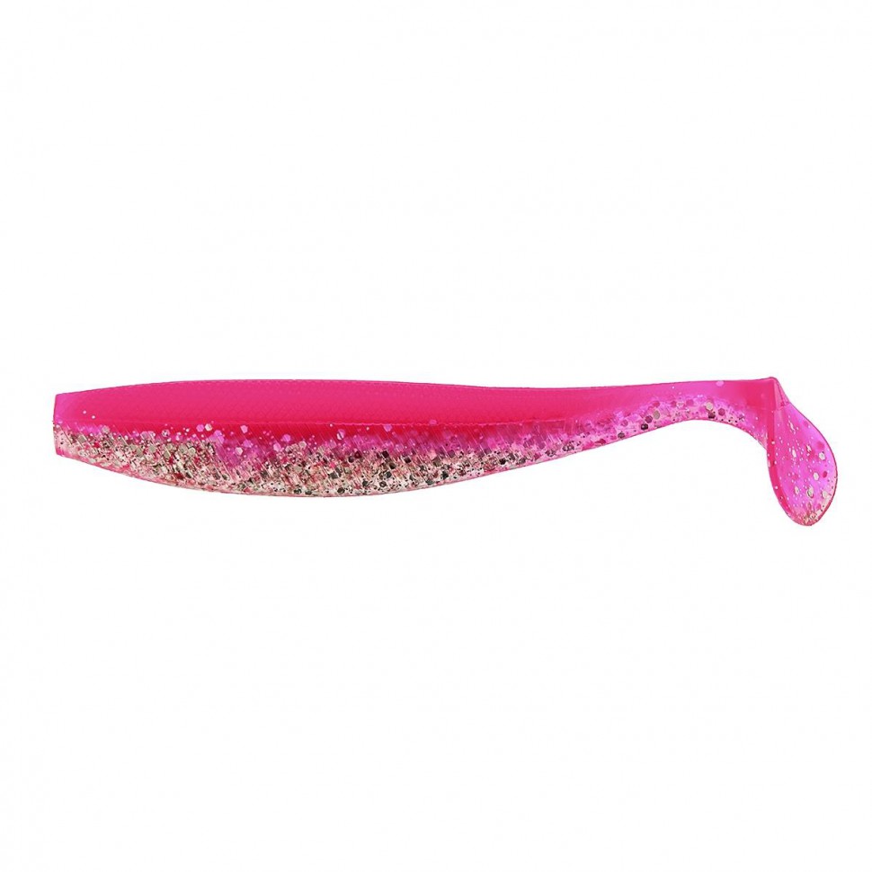 Виброхвост Helios Trofey 5.5"/14 см, цвет Silver Sparkles & Pink 4 шт HS-25-035 , 